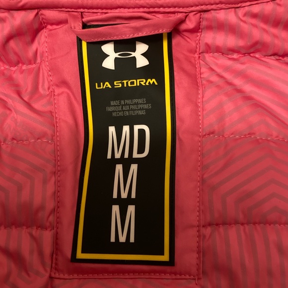 Women’s pink Size Medium UNDER ARMOUR UA Storm Primaloft Puffer Jacket. - Picture 5 of 11